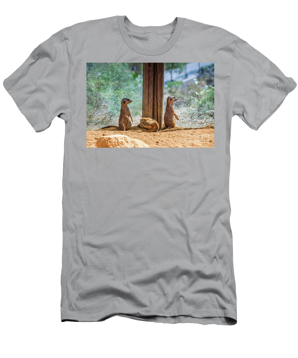 1 Funny Meercats Sitting in Shadow Beautiful Things T-Shirt