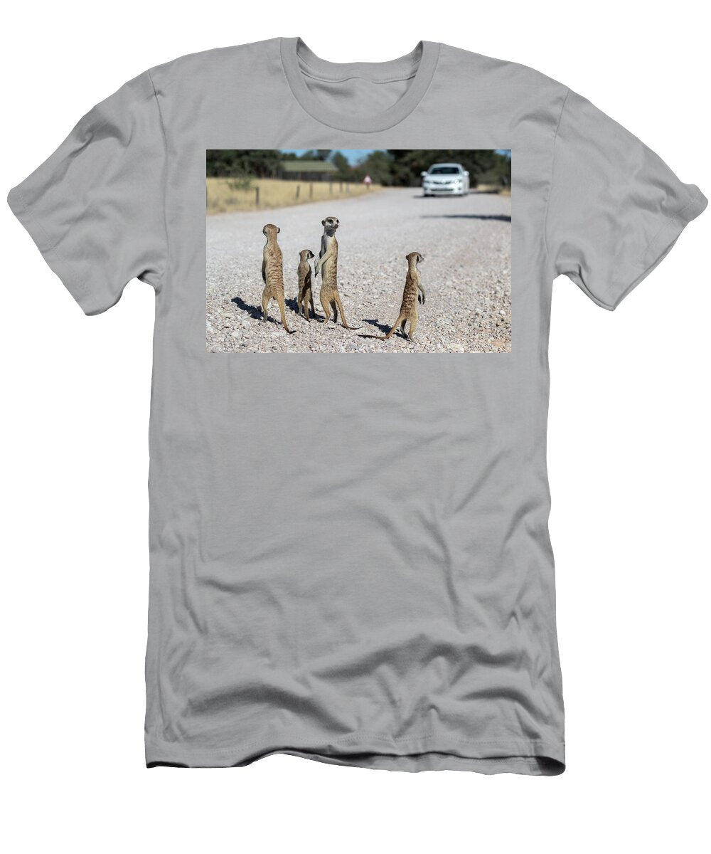 2 Meerkat At Campsite Kgalagadi Transfrontier Park Northern Ann Steve Toon Natureplcom T-Shirt