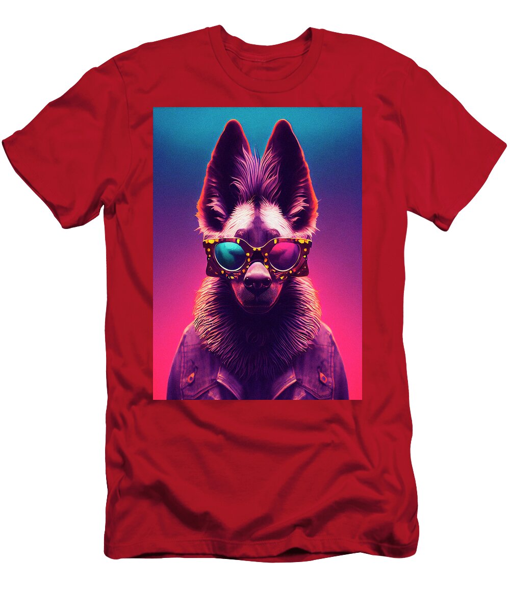 A Nursery Animal Pop Art Illustration of Hyena Art Nesia T-Shirt