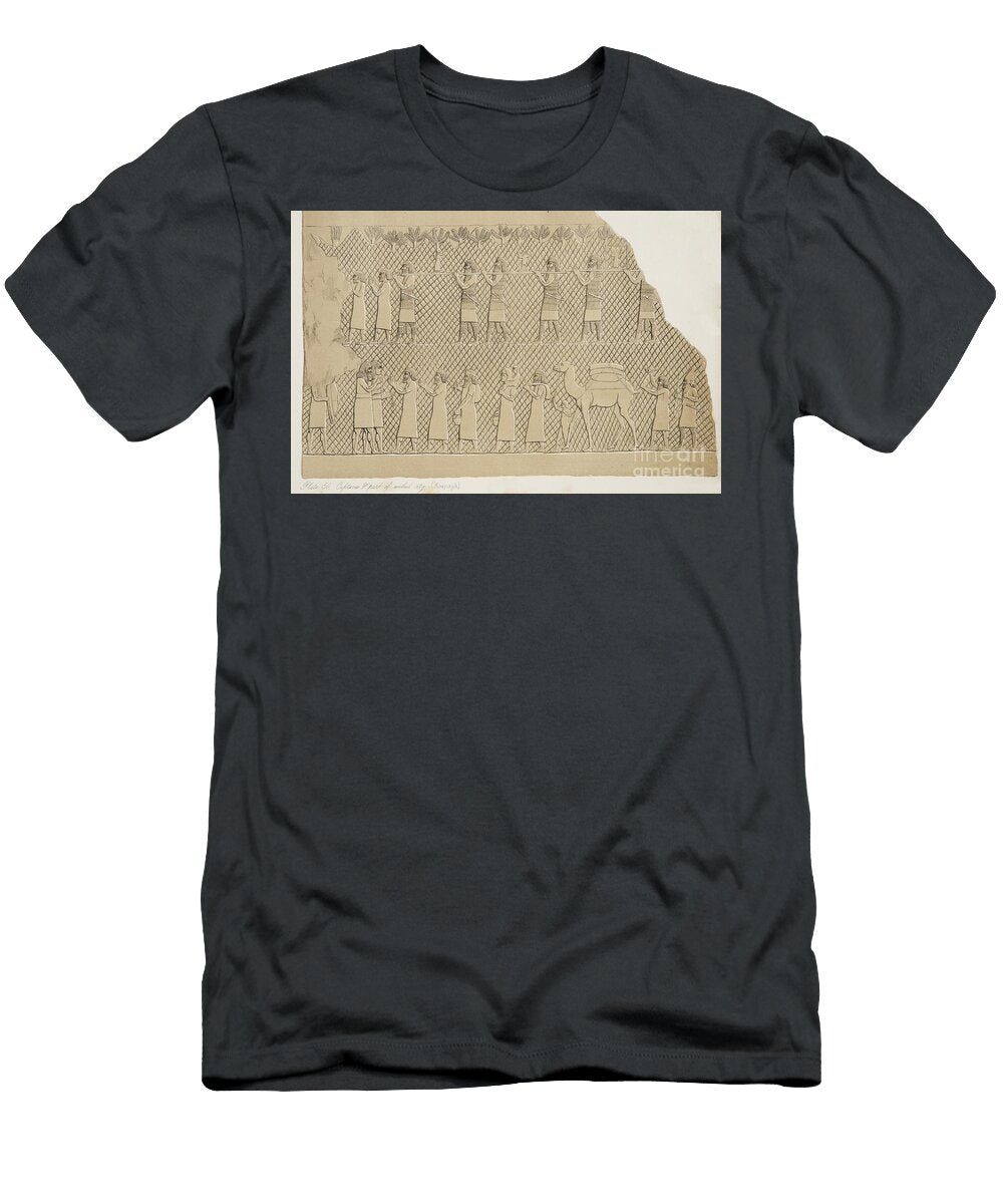 Detail From Captives and Part of the Walled City Kouyunjik Illustration From Monuments of Nineveh 1858 Austen Henry Layard T-Shirt