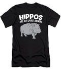 Funny Hippopotamus Hippos Are My Spirit Animal Eq Designs T-Shirt