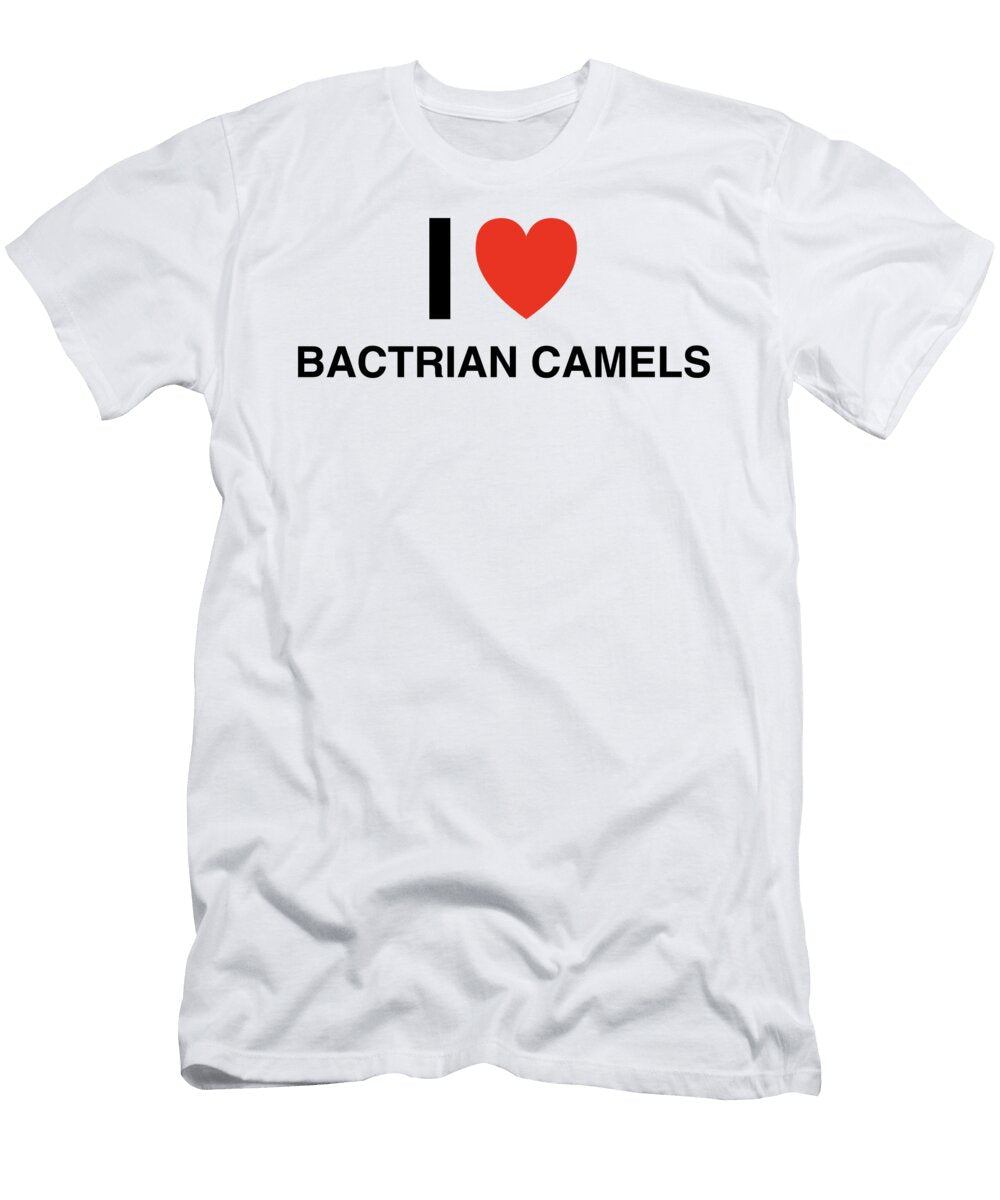 I Heart Bactrian Camels in Black I Heart Everything T-Shirt