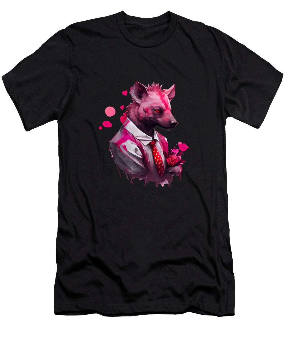 Pink Love Suit Hyena Joseph Duncan T-Shirt
