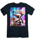 Smiling Clown Girl with Pet Hyena Holding Mallet Paintingcloud Lucky T-Shirt